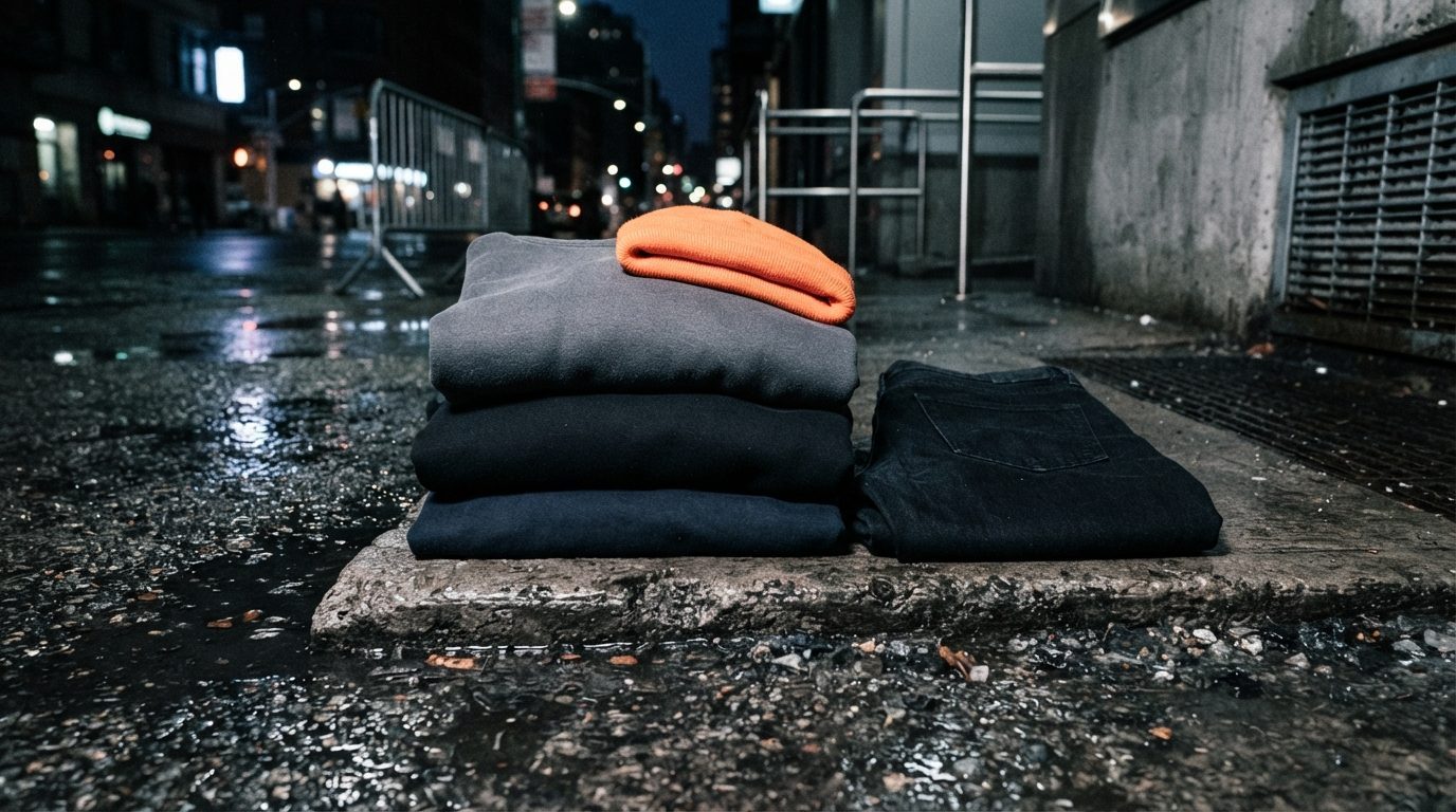 Illustration til guiden: Grundgarderoben i streetwear: hvad du køber fast, og hvad der kan vente