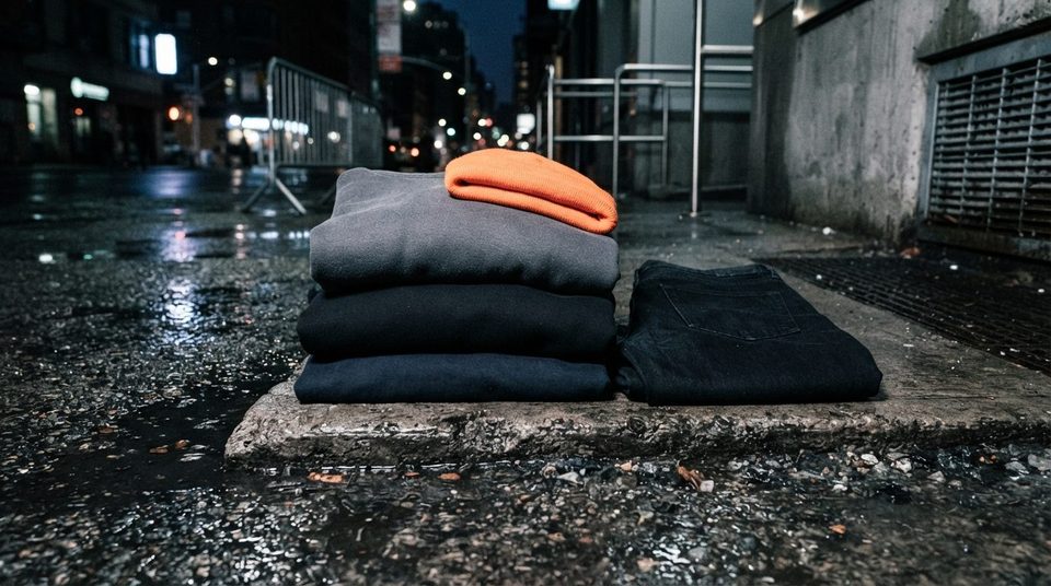 Illustration til guiden: Grundgarderoben i streetwear: hvad du køber fast, og hvad der kan vente