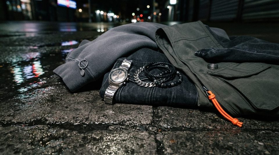 Illustration til guiden: Ur, armbånd og smykker til streetwear: hvad passer til hvad